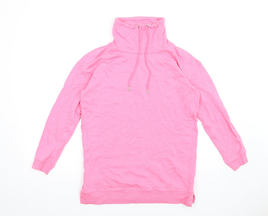 John Lewis Womens Pink Cotton Pullover Sweatshirt Size 12 Pullover