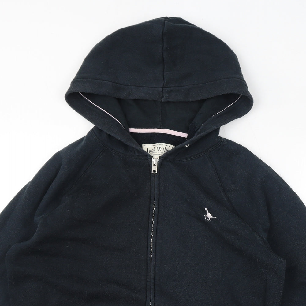 Jack Wills Mens Blue Cotton Full Zip Hoodie Size S