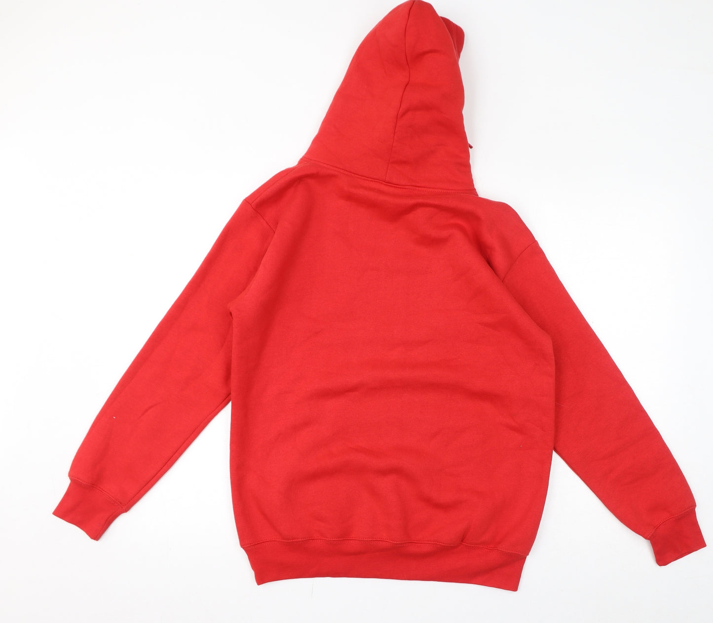 sss Mens Red Cotton Pullover Hoodie Size S