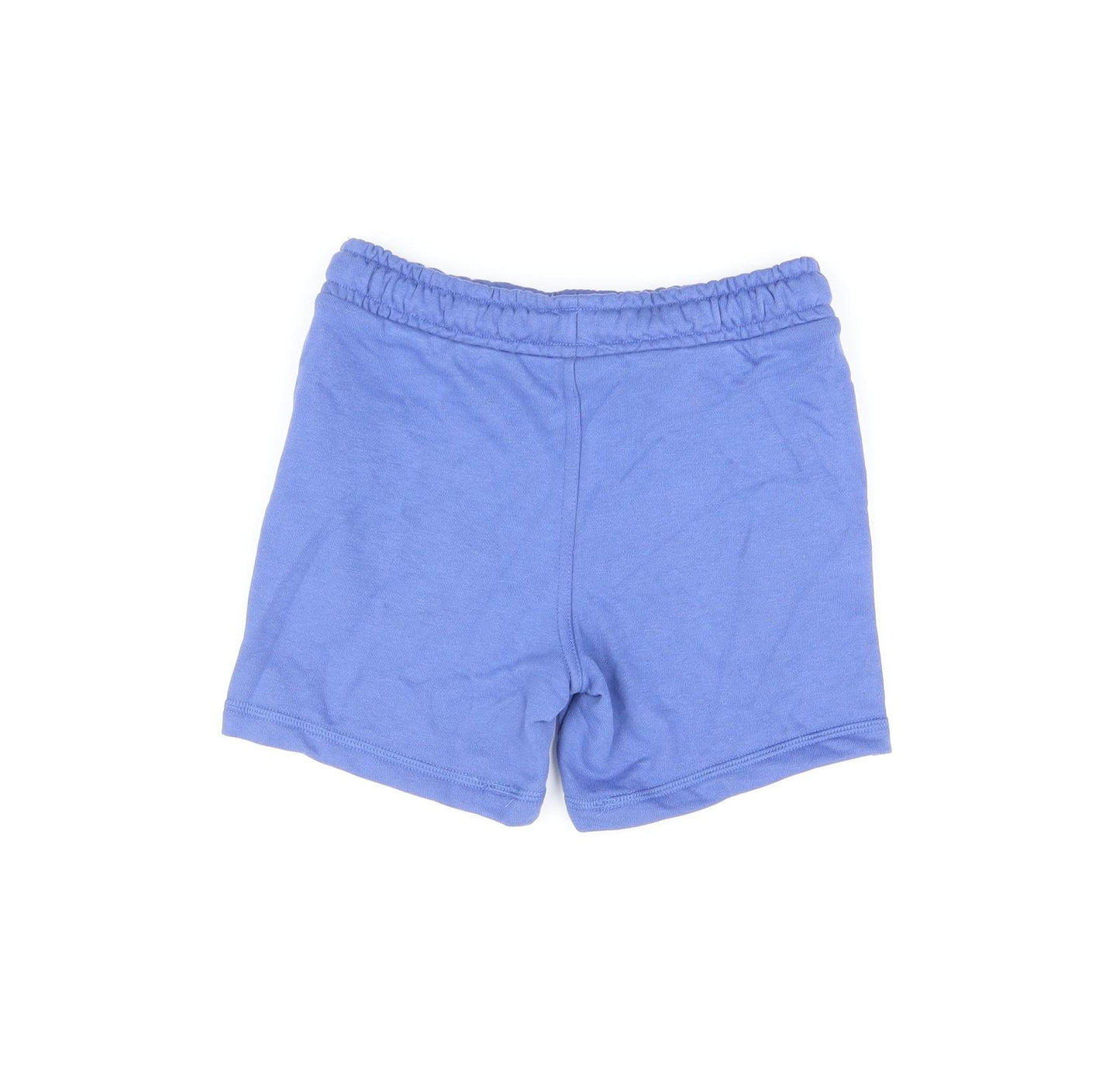 Marks and Spencer Boys Blue Cotton Sweat Shorts Size 4-5 Years Regular Drawstring