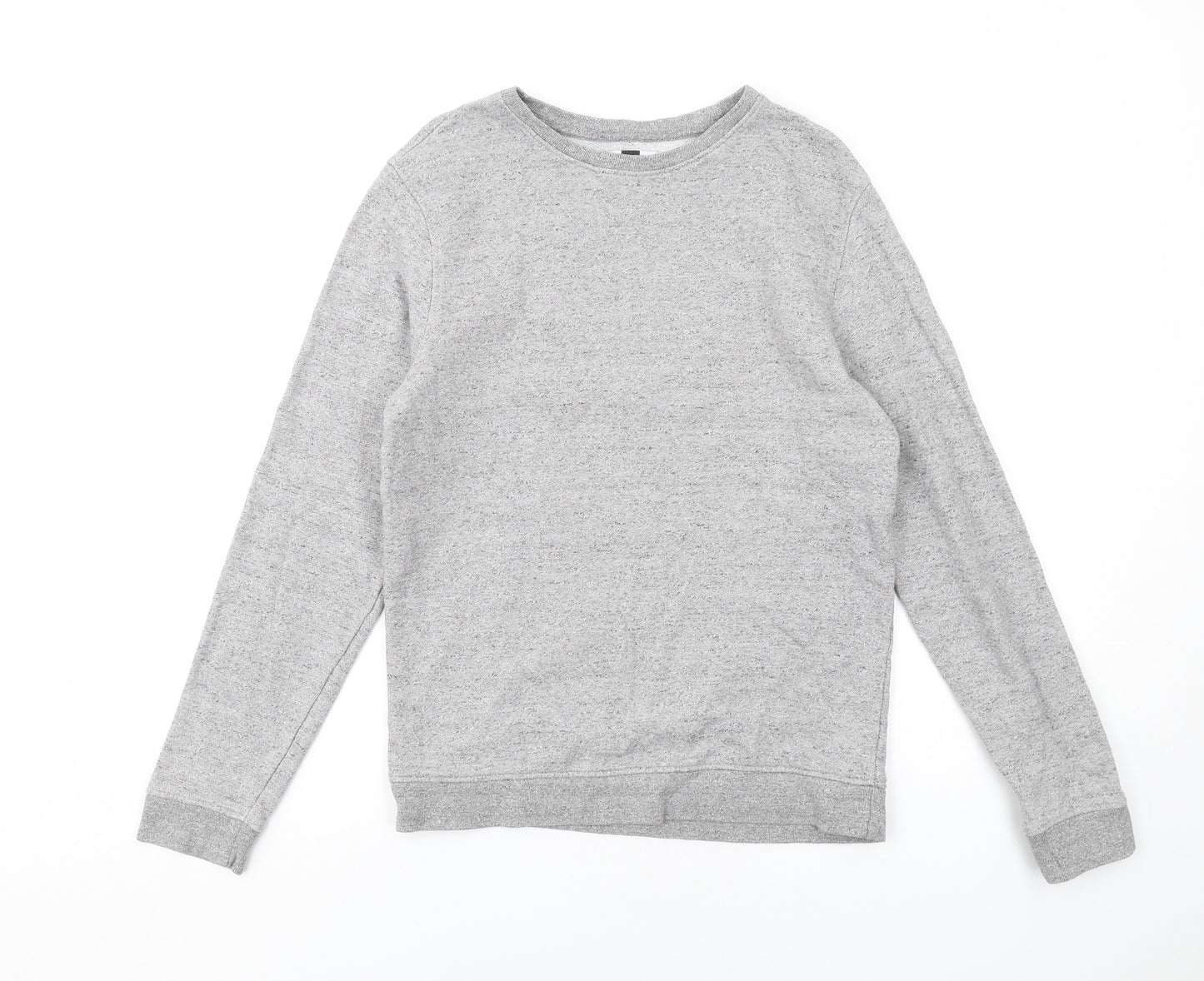 Topman Mens Grey Cotton Pullover Sweatshirt Size M