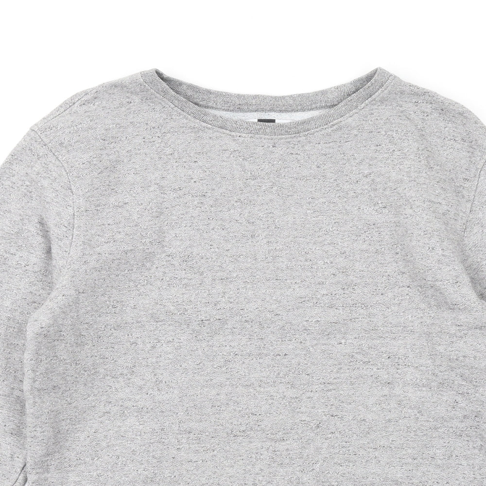 Topman Mens Grey Cotton Pullover Sweatshirt Size M