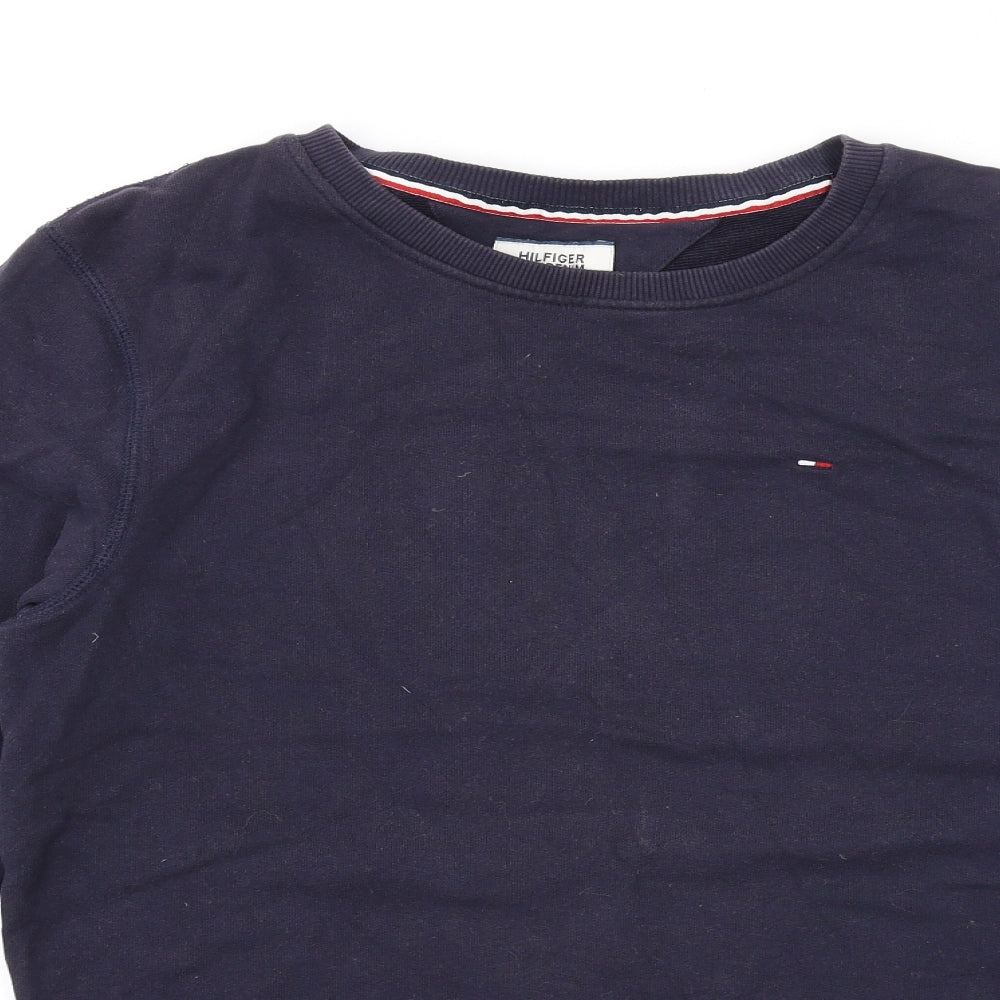 Tommy Hilfiger Mens Blue Cotton Pullover Sweatshirt Size M