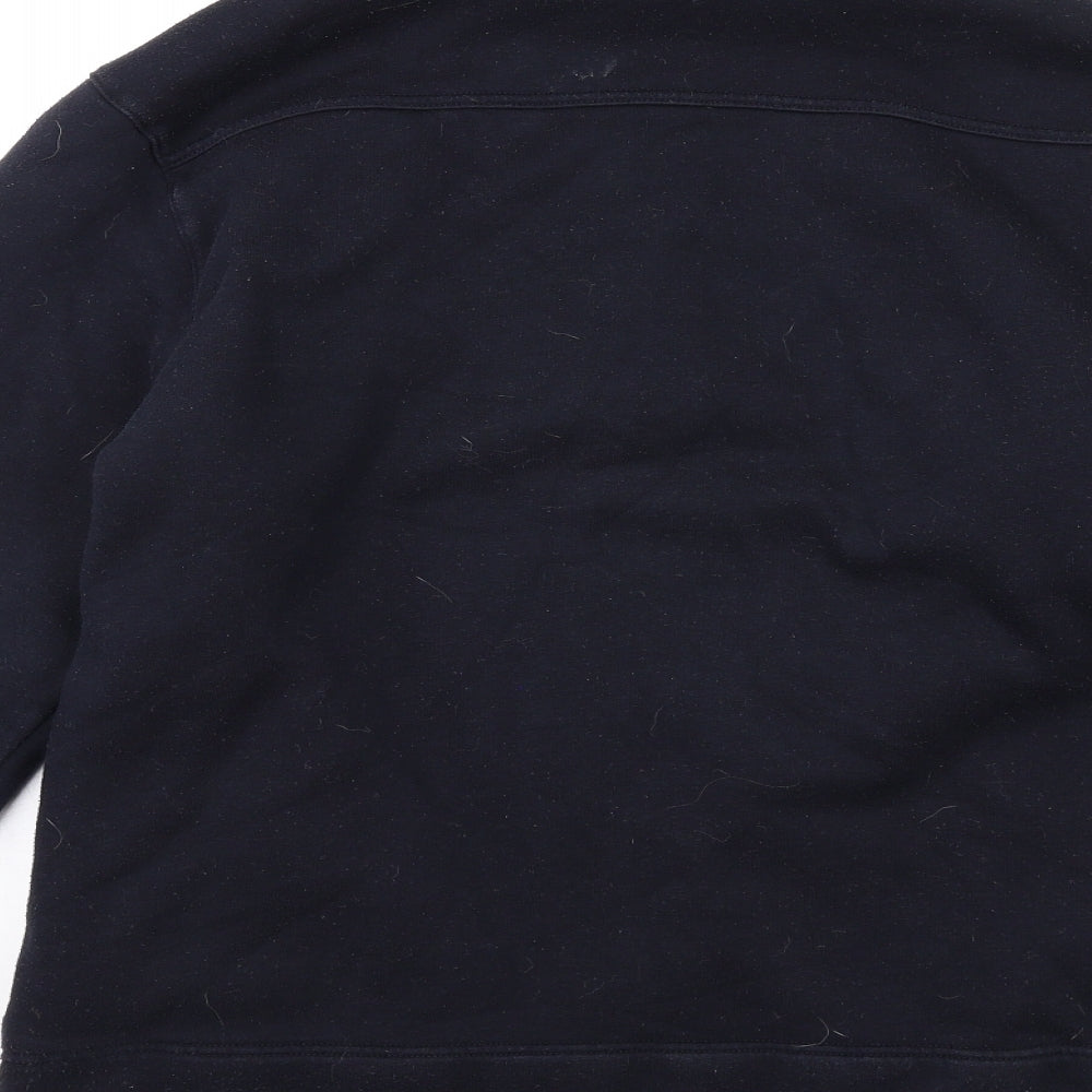 Gap Mens Black Cotton Full Zip Sweatshirt Size M