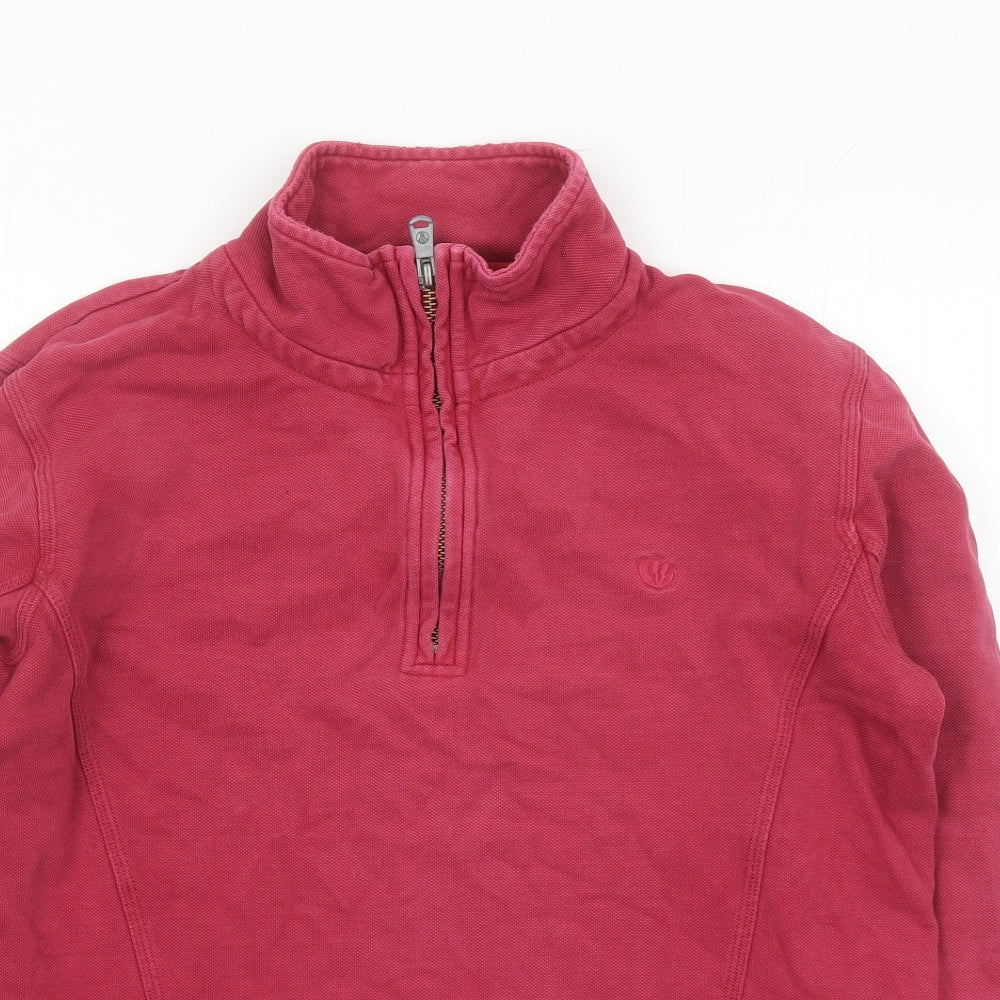 Fat Face Mens Red Cotton Pullover Sweatshirt Size M