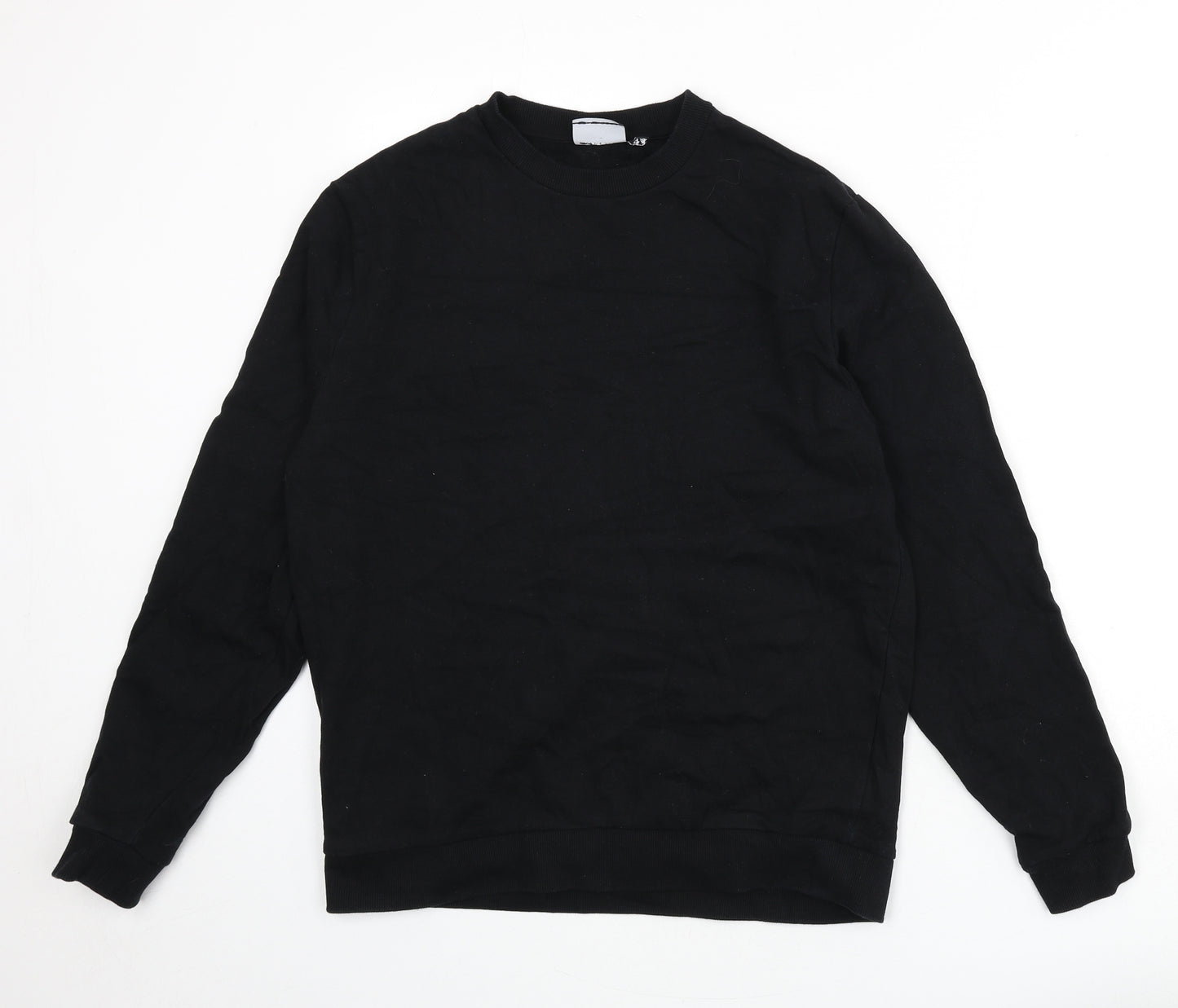 ASOS Mens Black Cotton Pullover Sweatshirt Size M