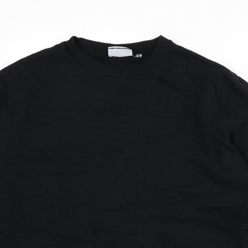 ASOS Mens Black Cotton Pullover Sweatshirt Size M