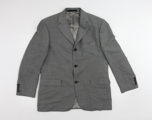 Marks and Spencer Mens Grey Wool Jacket Suit Jacket Size 40 Regular