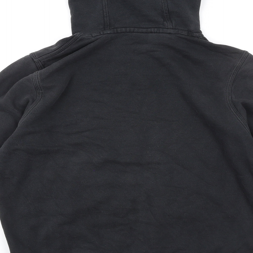 Nike Mens Black Cotton Pullover Hoodie Size S