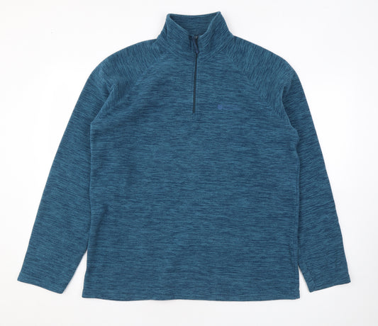 Mountain Warehouse Mens Blue Polyester Pullover Sweatshirt Size M