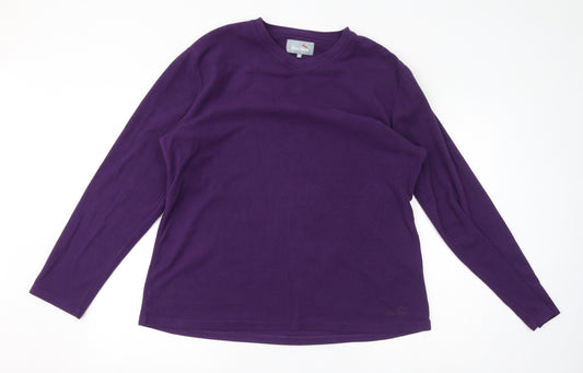 Peter Storm Womens Purple Polyester Pullover Sweatshirt Size 18 Pullover