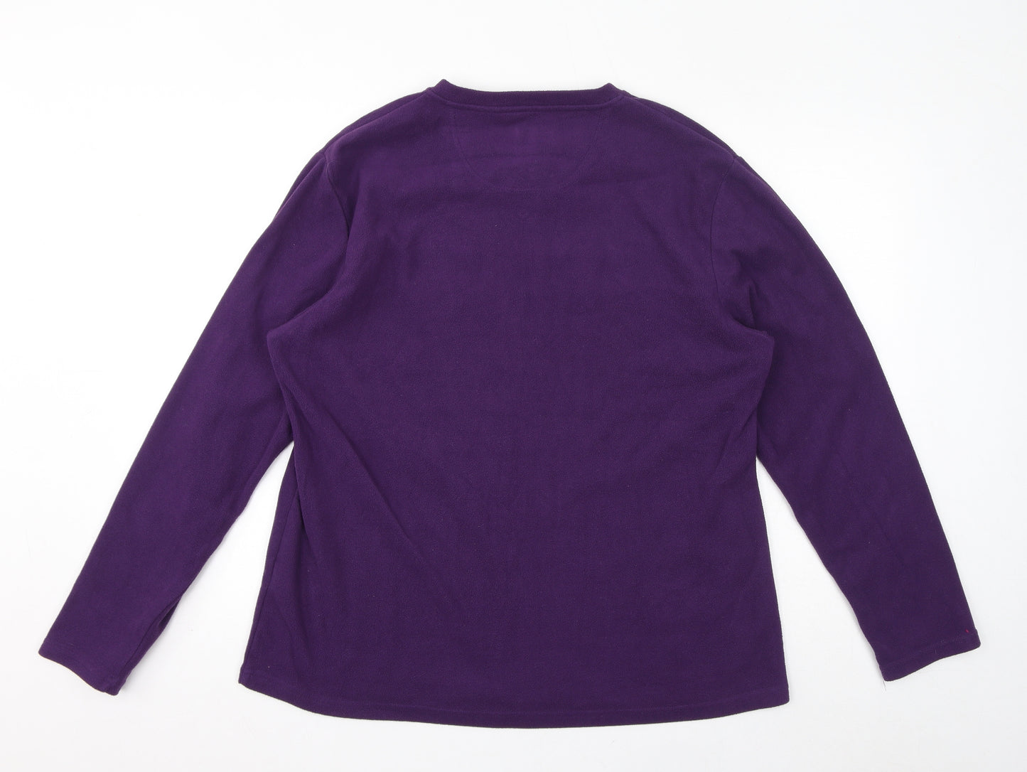 Peter Storm Womens Purple Polyester Pullover Sweatshirt Size 18 Pullover