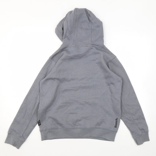 Bench Boys Grey Cotton Pullover Hoodie Size 11-12 Years Pullover