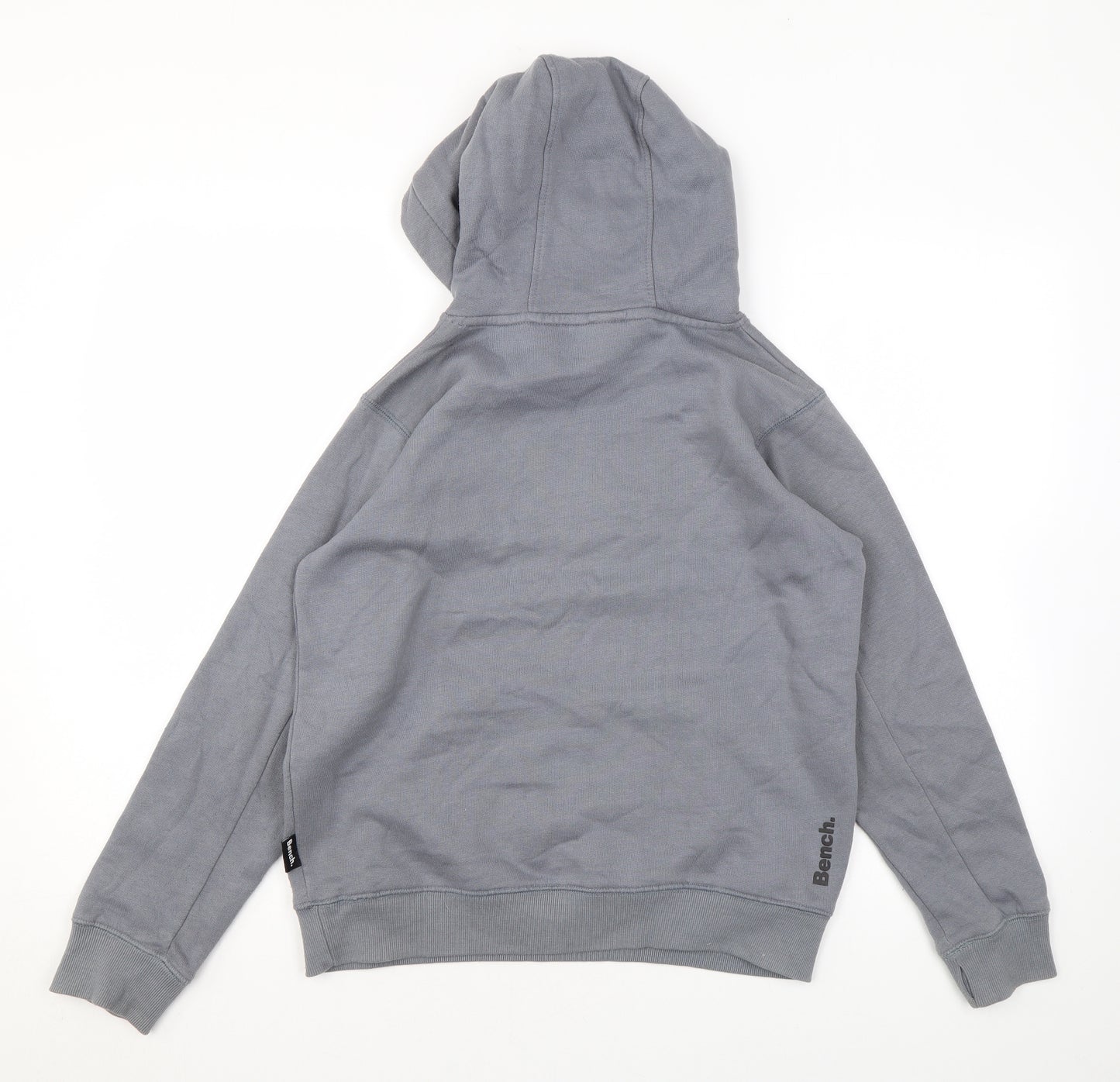 Bench Boys Grey Cotton Pullover Hoodie Size 11-12 Years Pullover