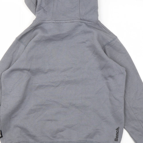 Bench Boys Grey Cotton Pullover Hoodie Size 11-12 Years Pullover