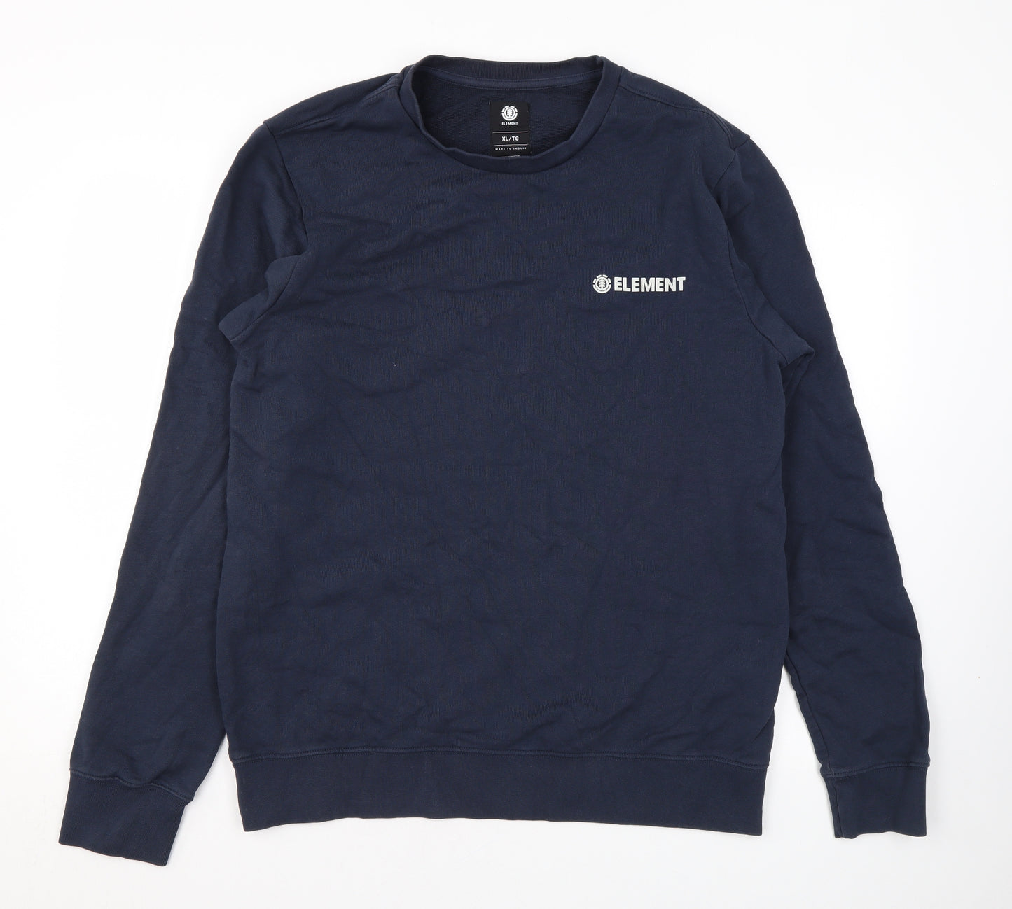 Element Mens Blue Cotton Pullover Sweatshirt Size XL