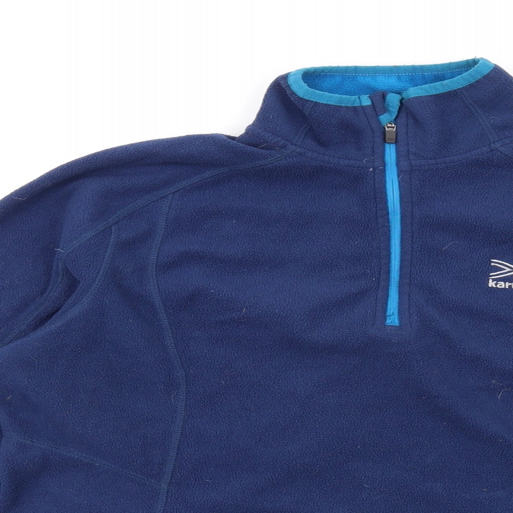 Karrimor Womens Blue Polyester Pullover Sweatshirt Size 12 Zip