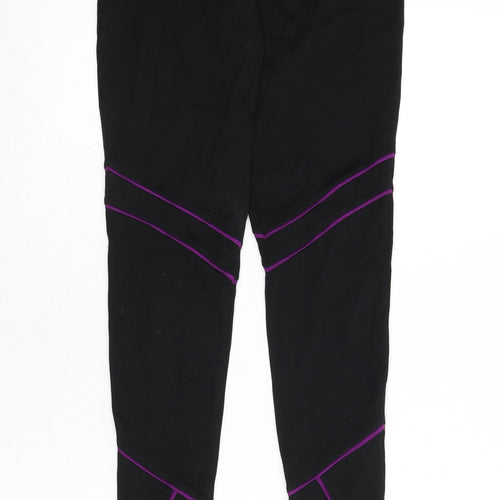 Limited Collection Womens Black Vinyl Capri Leggings Size 10 L28 in