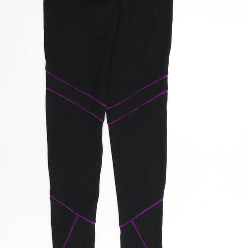 Limited Collection Womens Black Vinyl Capri Leggings Size 10 L28 in