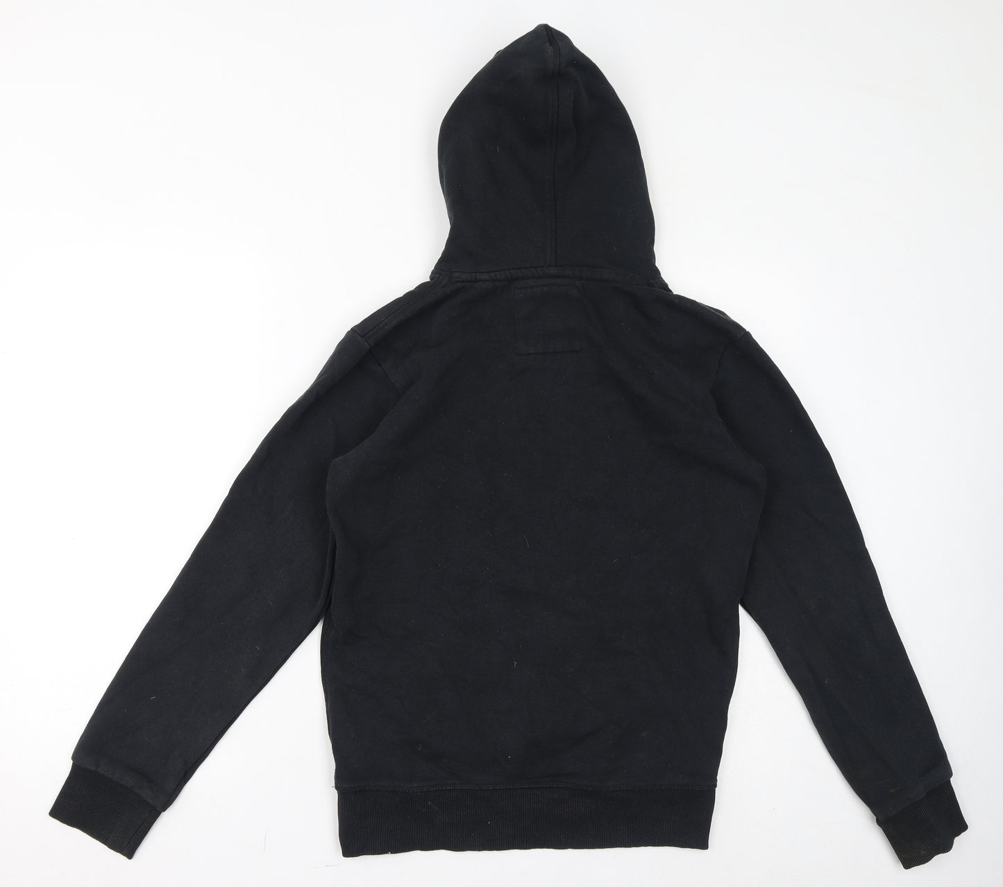 Charles Wilson Mens Black Cotton Pullover Hoodie Size S