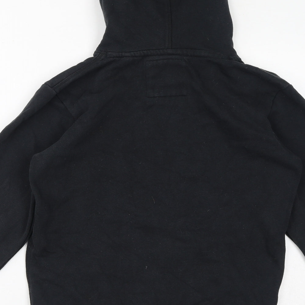 Charles Wilson Mens Black Cotton Pullover Hoodie Size S