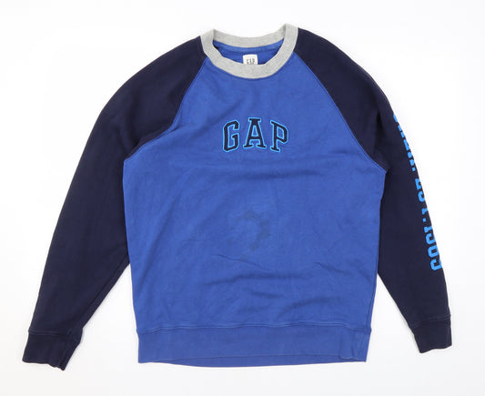 Gap Mens Blue Cotton Pullover Sweatshirt Size S