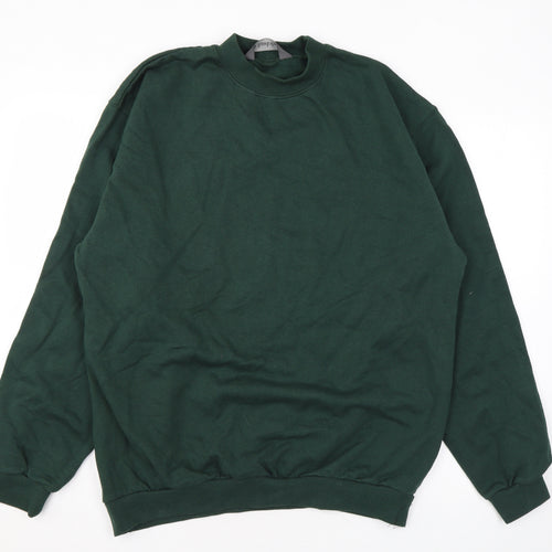 Hawkshead Mens Green Cotton Pullover Sweatshirt Size L