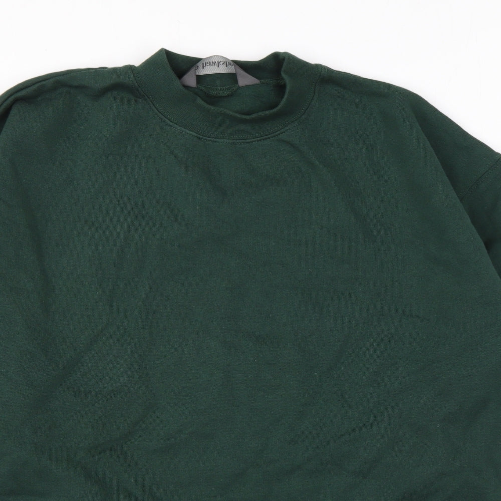 Hawkshead Mens Green Cotton Pullover Sweatshirt Size L