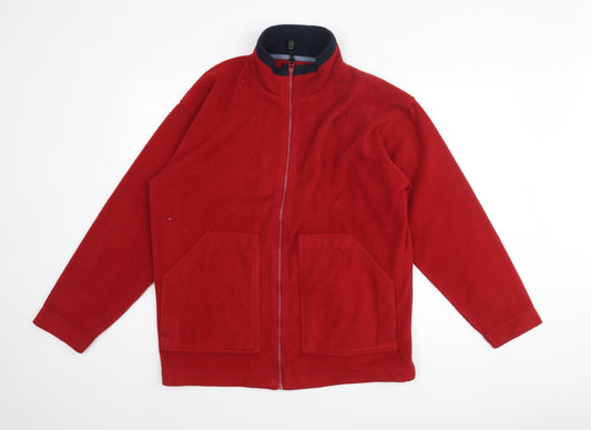 Hard Wear Mens Red Jacket Size M Zip