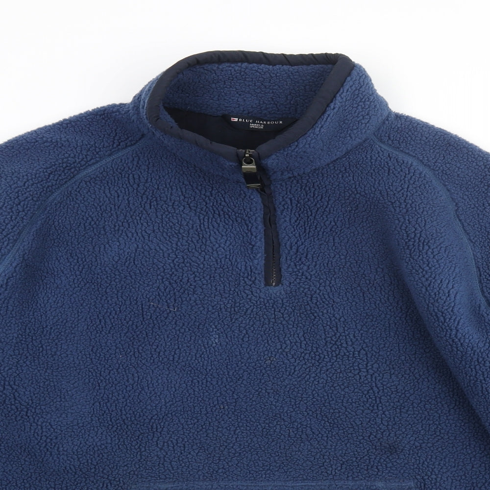 Blue Harbour Mens Blue Polyester Pullover Sweatshirt Size XL