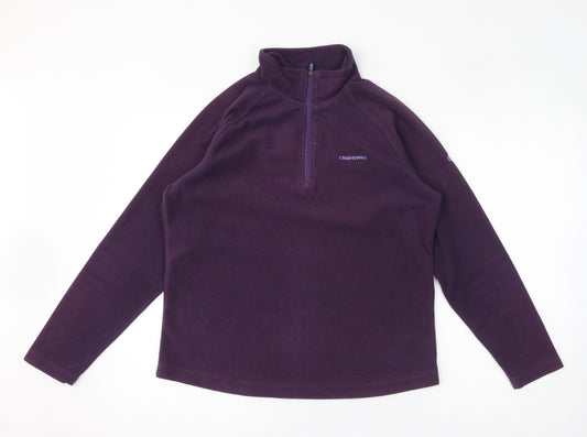 Craghoppers Womens Purple Polyester Pullover Sweatshirt Size 12 Pullover