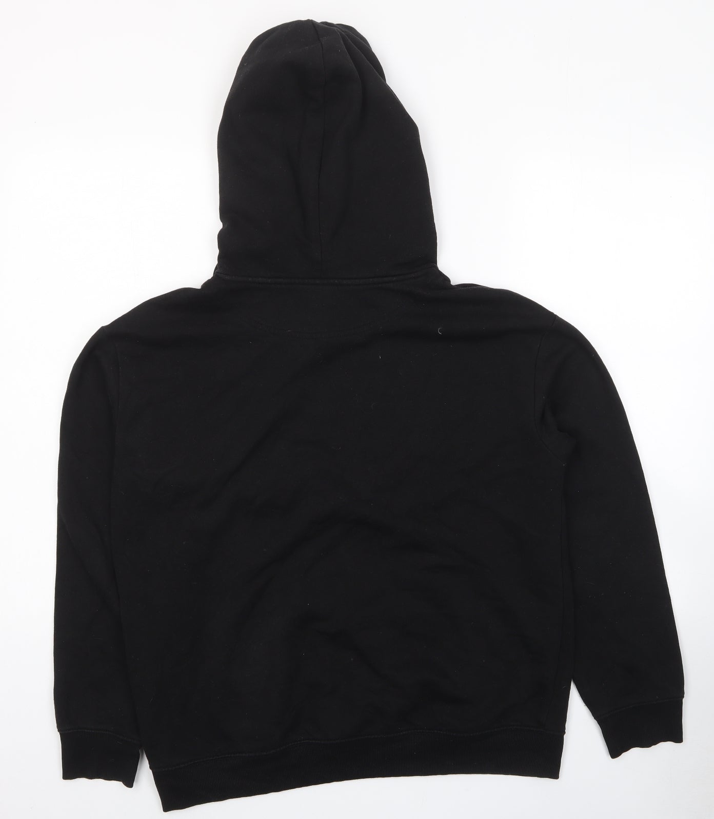 H&M Mens Black Cotton Pullover Hoodie Size S