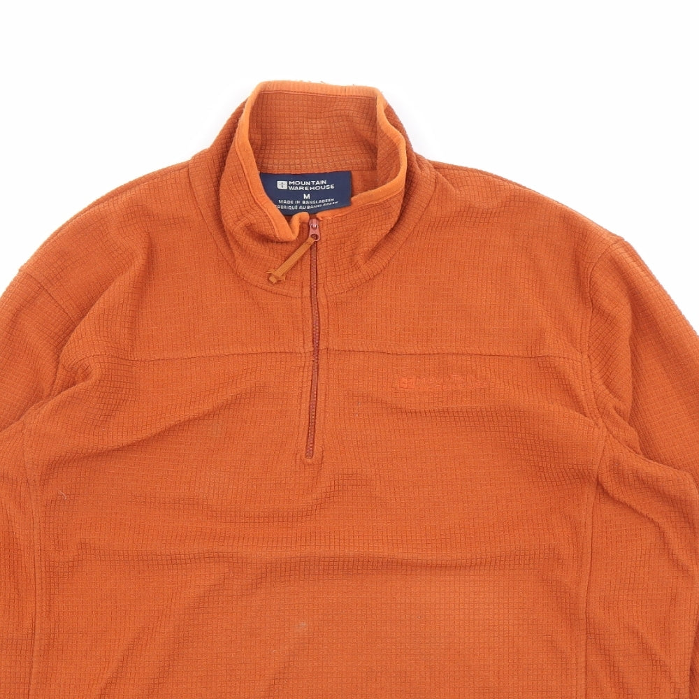 Mountain Warehouse Mens Orange Polyester Pullover Sweatshirt Size M