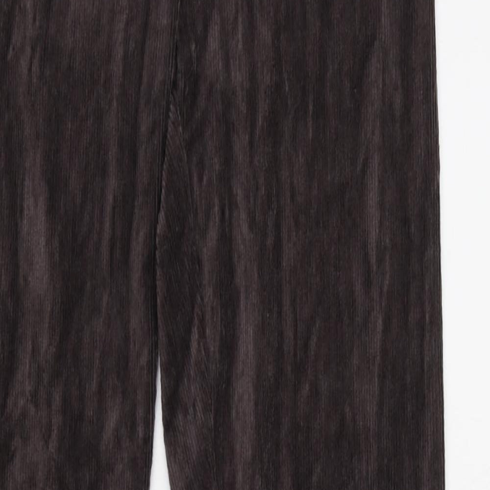 Marks and Spencer Womens Brown Cotton Capri Leggings Size 8 L27 in - Elastic Waist