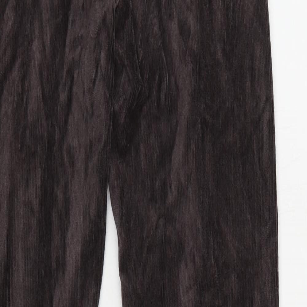 Marks and Spencer Womens Brown Cotton Capri Leggings Size 8 L27 in - Elastic Waist