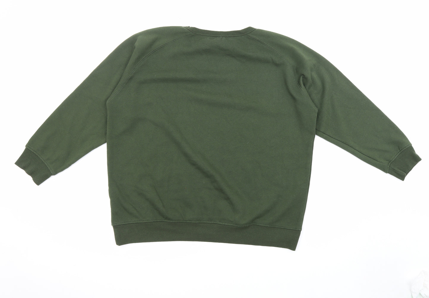 Emreco Womens Green Polyester Pullover Sweatshirt Size 18