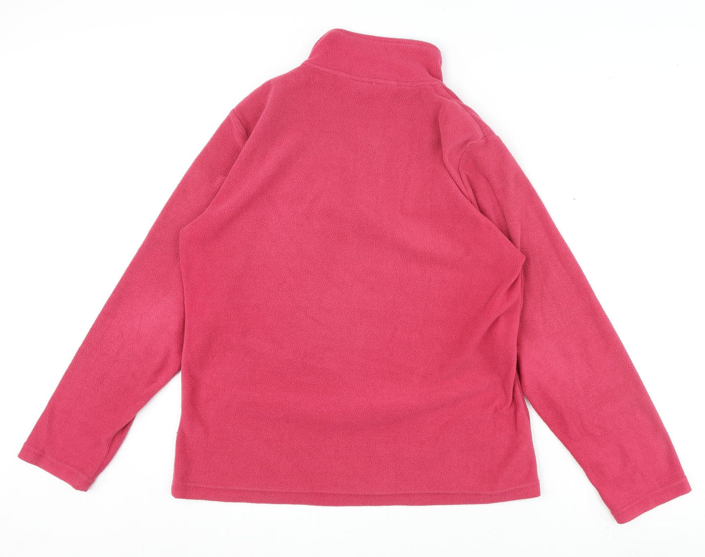 FREEDOMTRAIL Womens Pink Polyester Pullover Sweatshirt Size 12 Zip