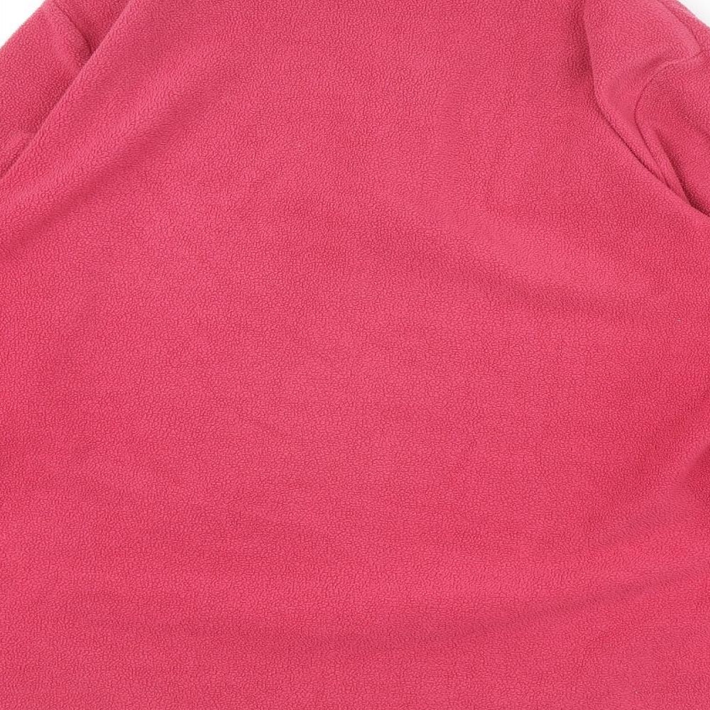 FREEDOMTRAIL Womens Pink Polyester Pullover Sweatshirt Size 12 Zip