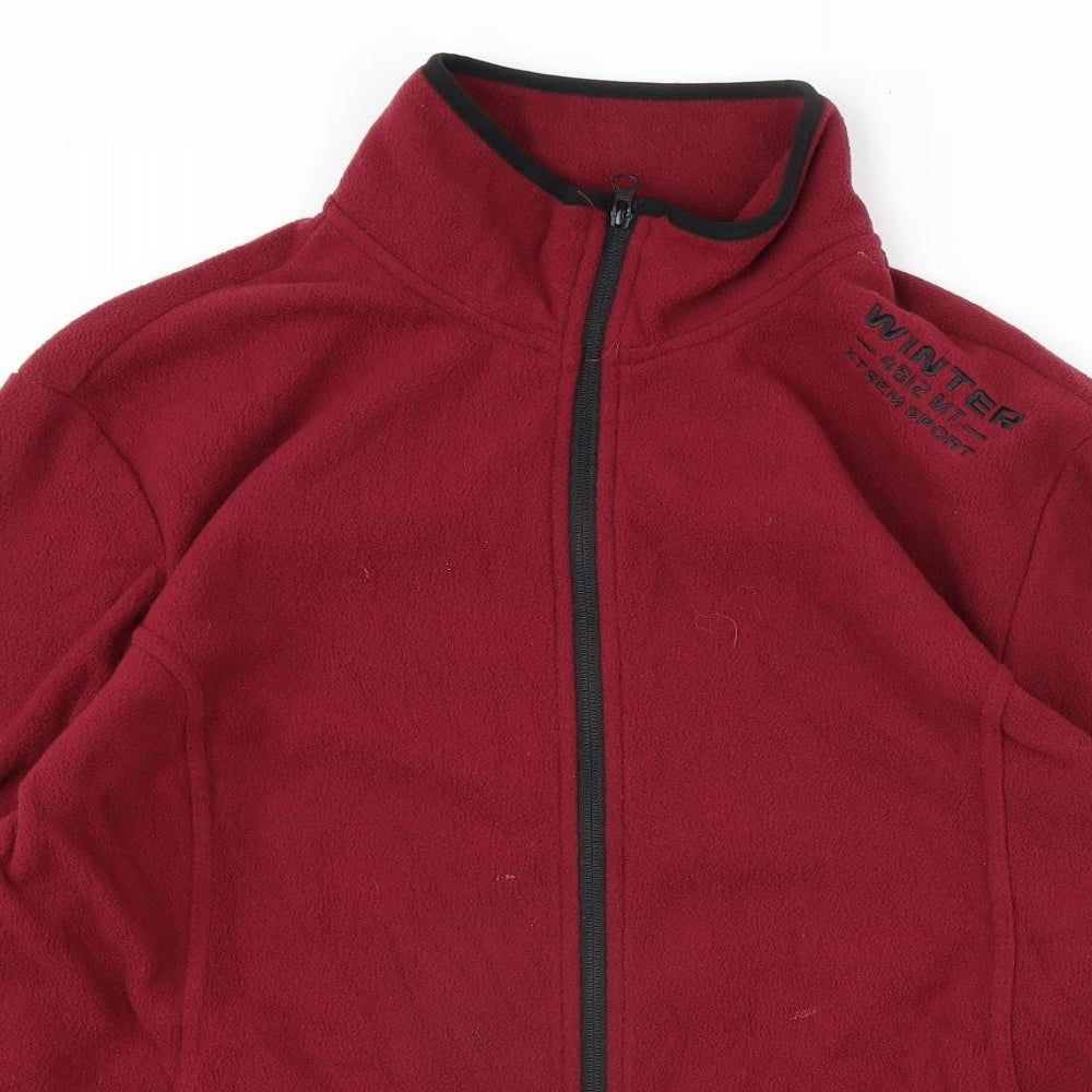 Atlas Mens Red Jacket Size L Zip