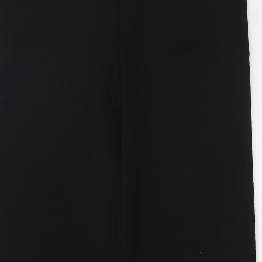 Hobbs Womens Black Polyester Trousers Size 12 L32 in Regular Zip