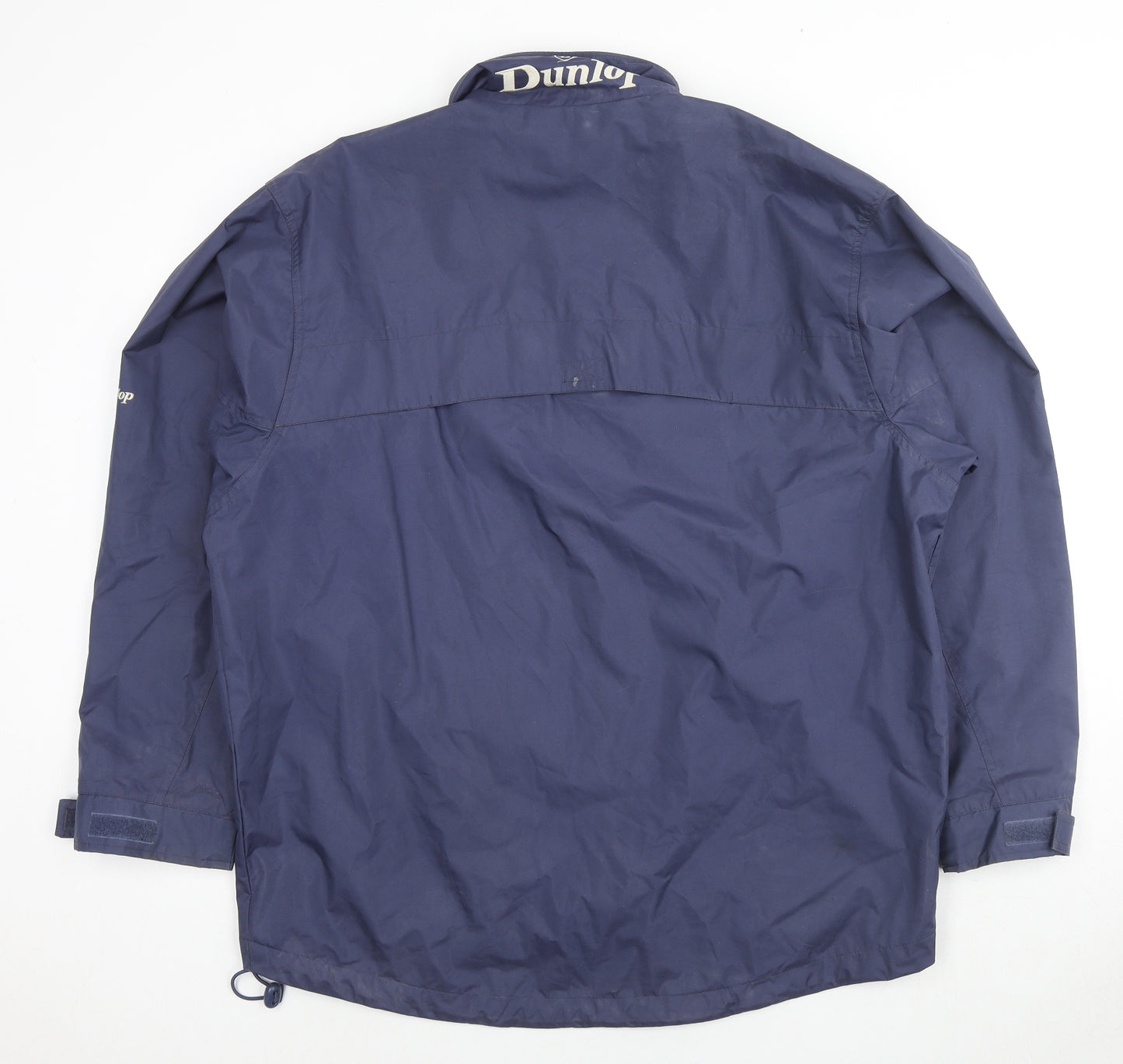 Dunlop Mens Blue Rain Coat Jacket Size L Zip