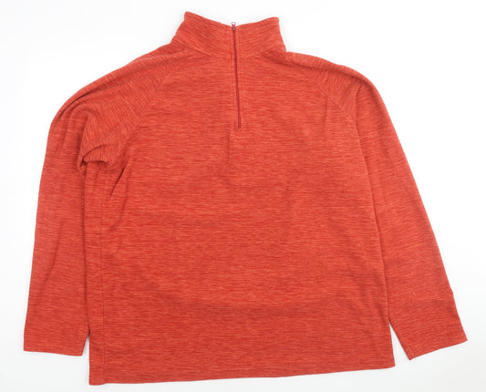 Mountain Warehouse Mens Orange Polyester Pullover Sweatshirt Size XL