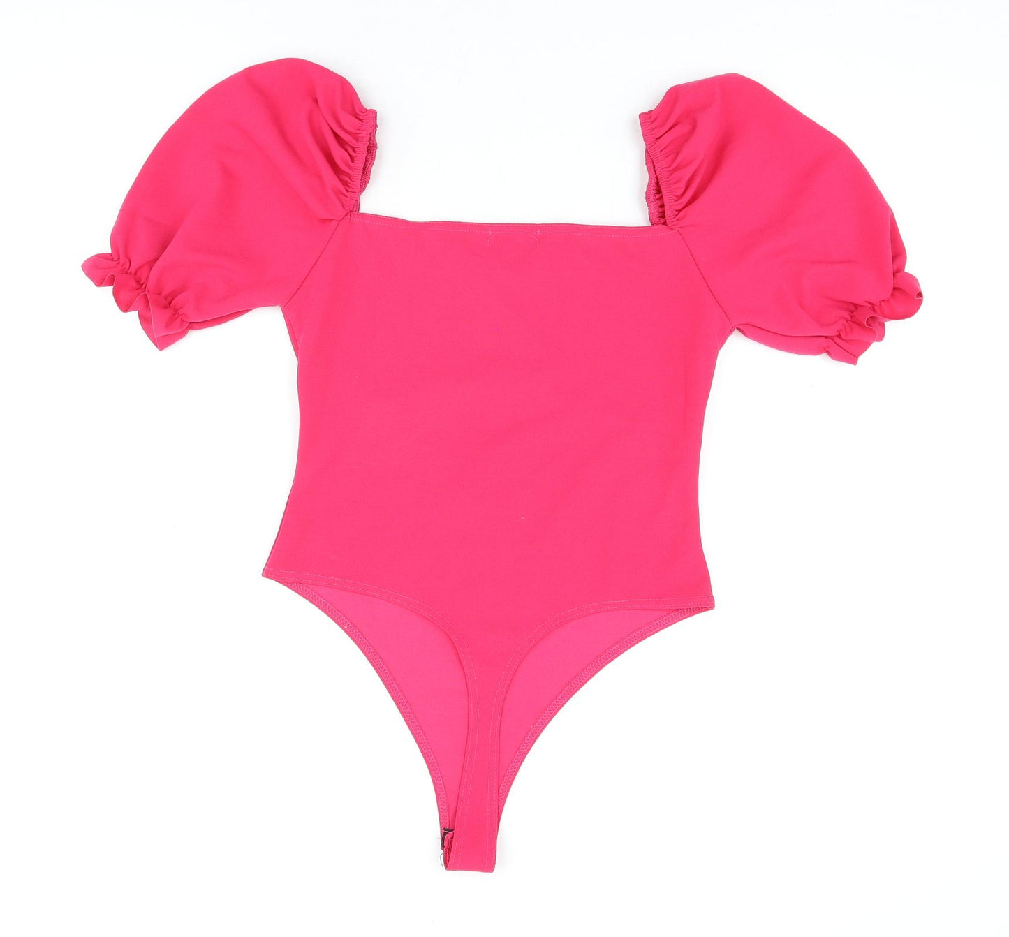 I SAW IT FIRST Womens Pink Polyester Bodysuit One-Piece Size 12 Snap