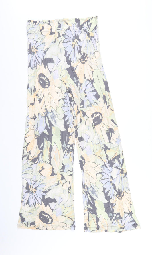 H&M Womens Multicoloured Floral Viscose Cami Pyjama Pants Size M