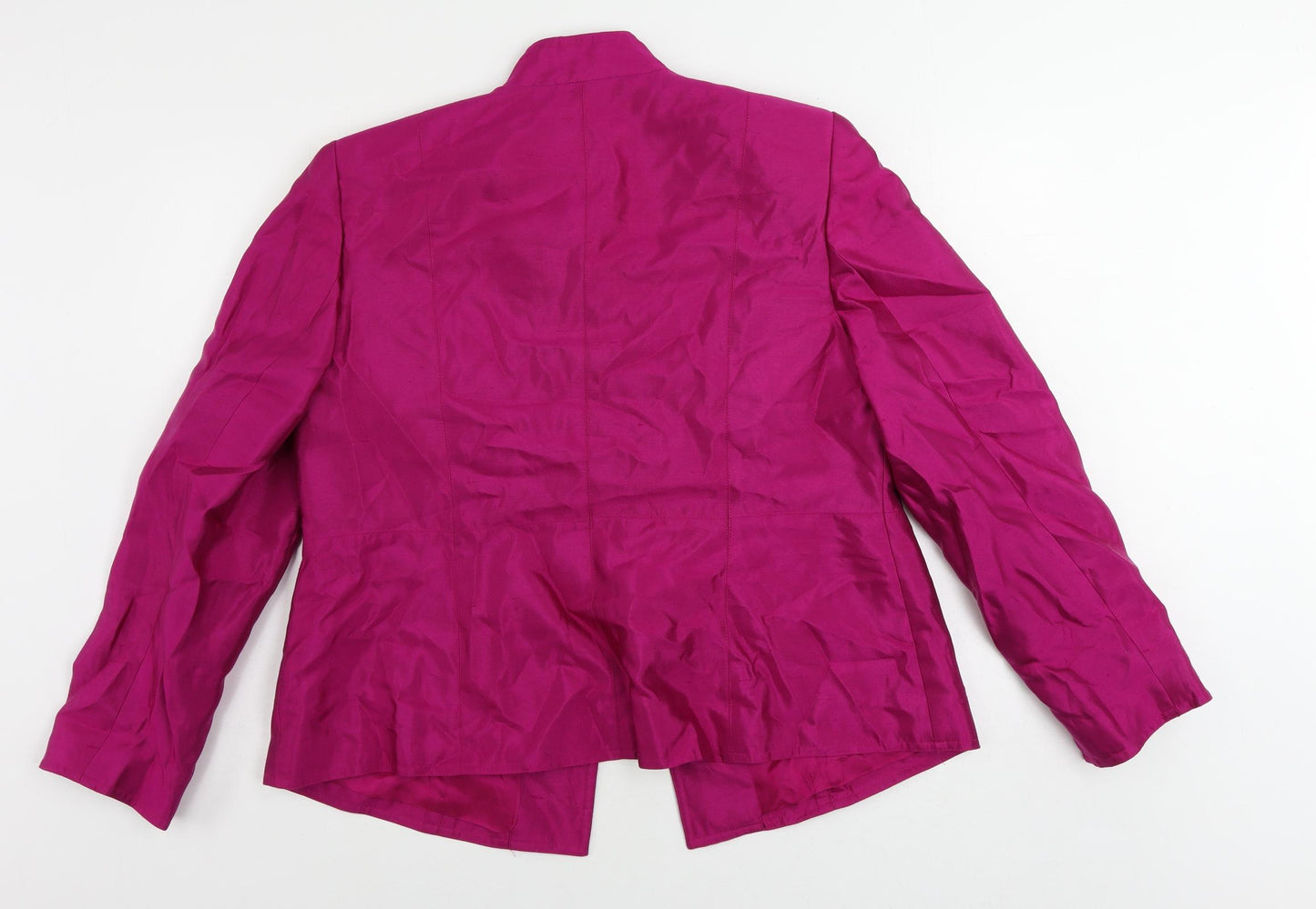 Jones New York Womens Pink Jacket Blazer Size 14 Hook & Eye