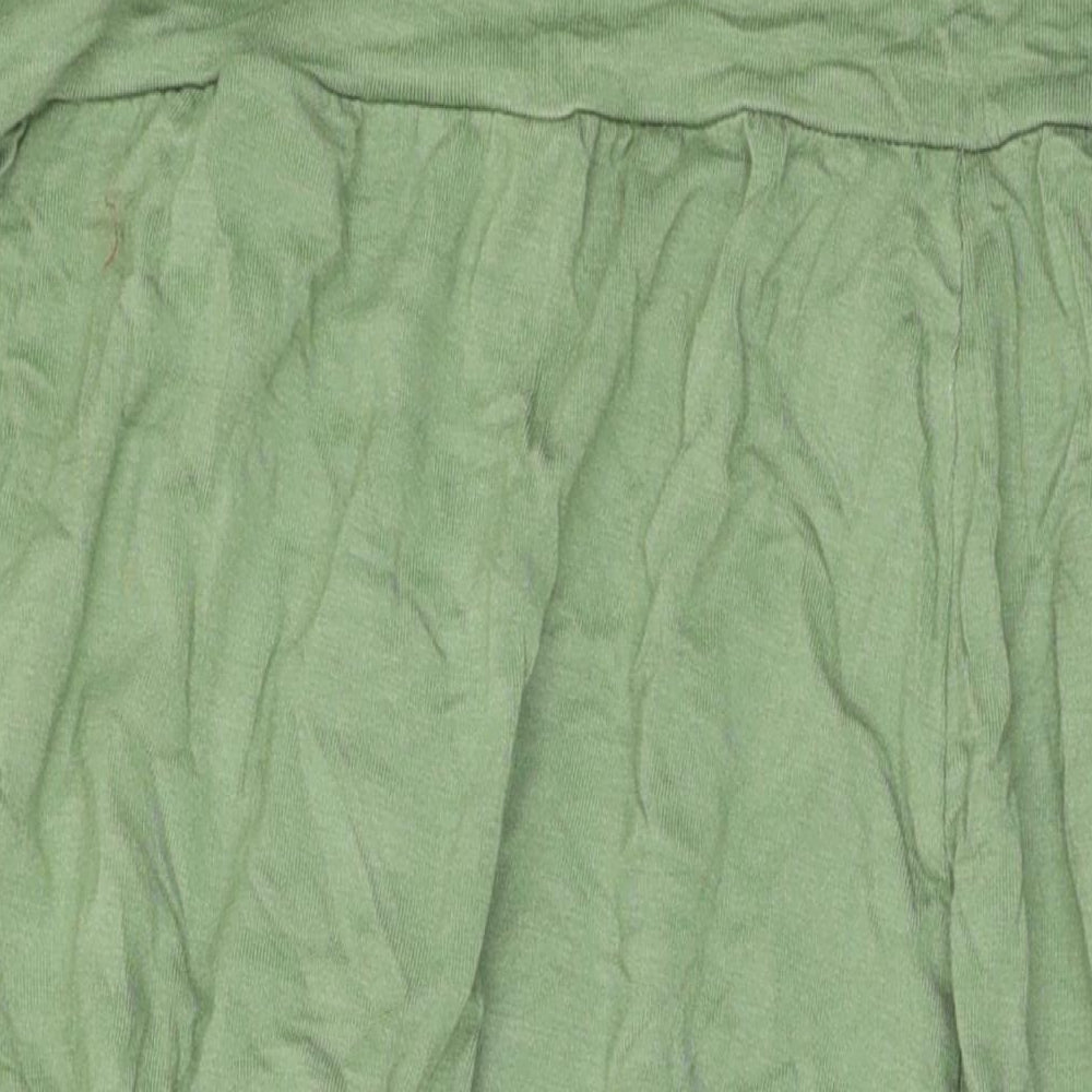 Marks and Spencer Womens Green Viscose Harem Trousers Size 22 L21 in Regular