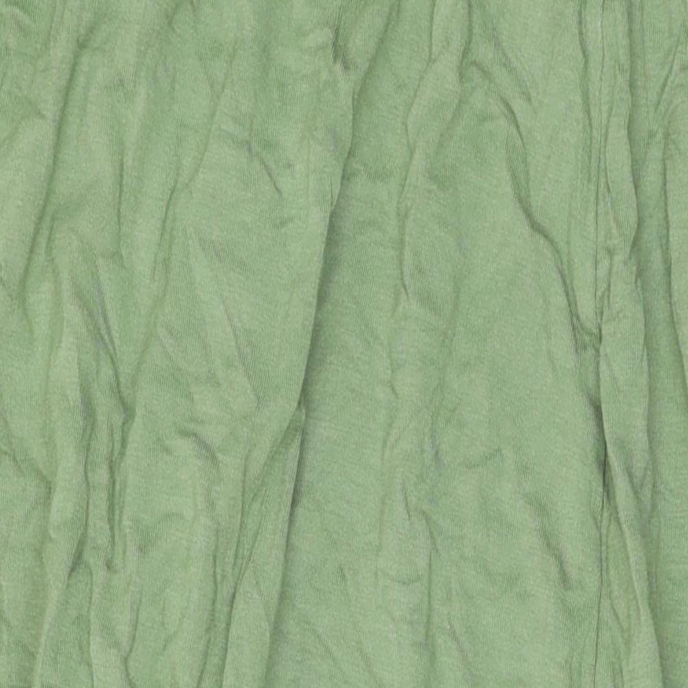 Marks and Spencer Womens Green Viscose Harem Trousers Size 22 L21 in Regular