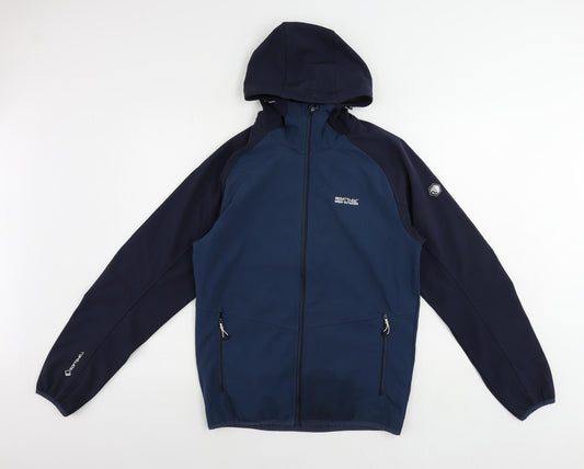 Regatta Mens Blue Jacket Size S Zip - Hooded