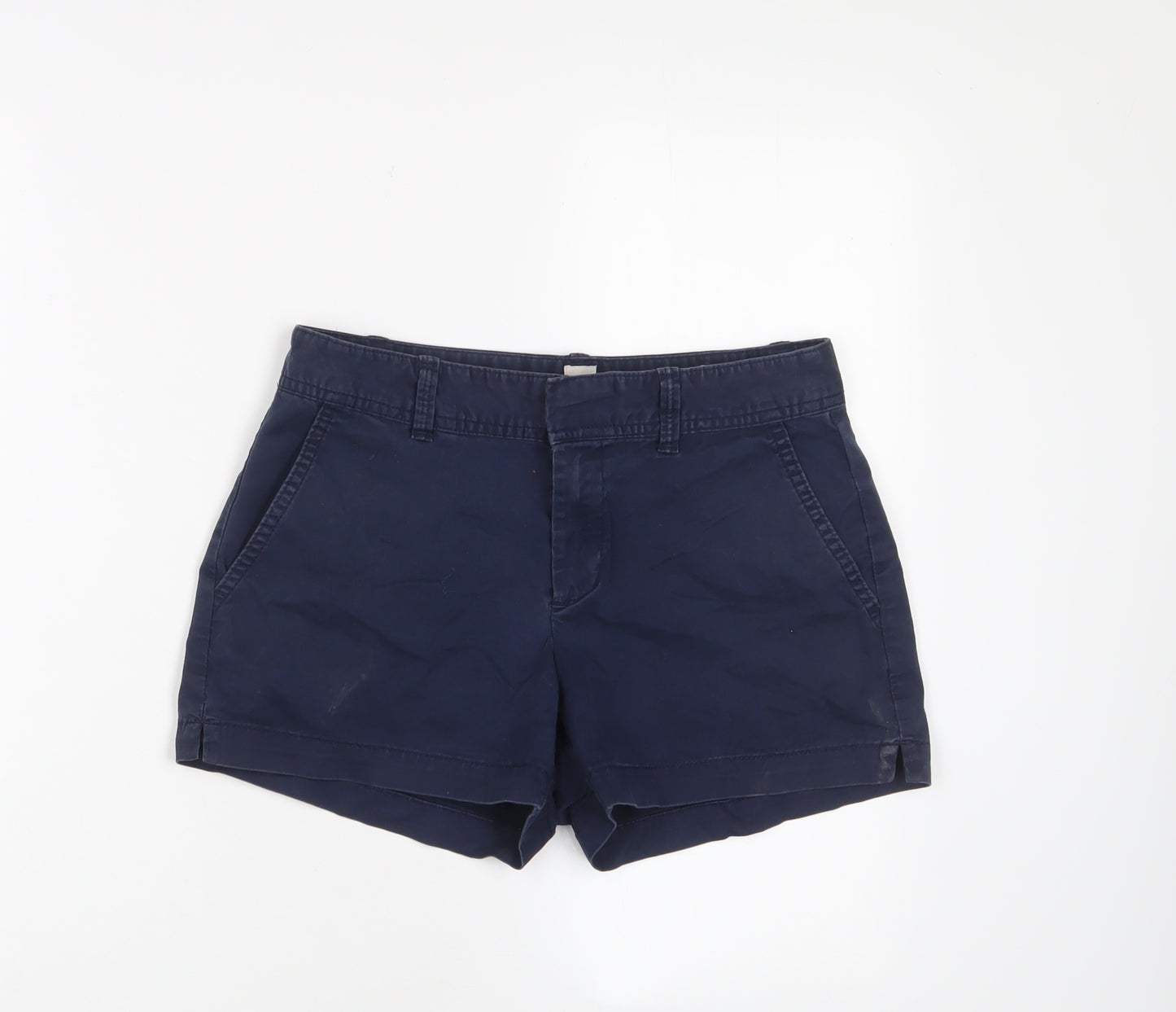 Gap Girls Blue Cotton Chino Shorts Size 4 Years L3 in Regular Hook & Eye