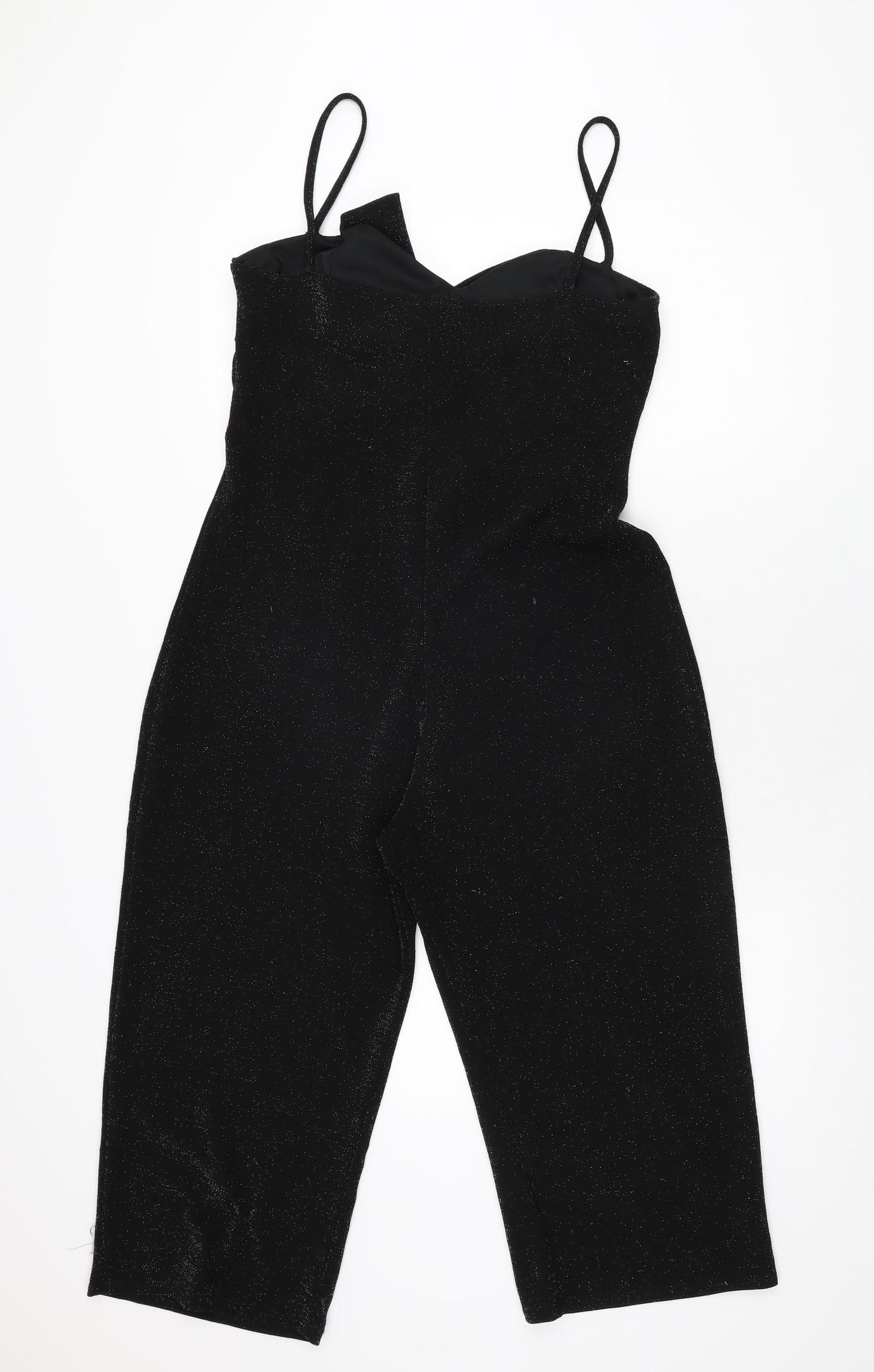 Luna Loves Womens Black Nylon Jumpsuit One-Piece Size 12 L21 in Pullover